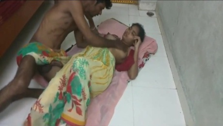 desi Indian village telugu couple romance, fucking on the floor