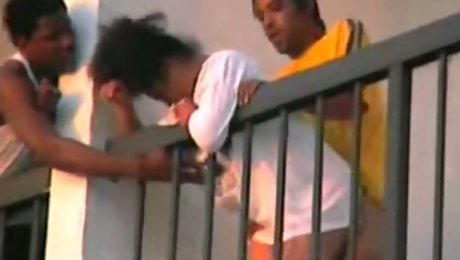 My black neighbor fucked his girlfriend in front of everybody