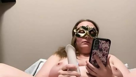 Wife Watching Porn with a Magic Wand