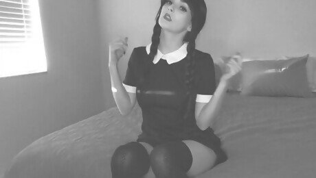 Wednesday Addams at College. Slutty Witch