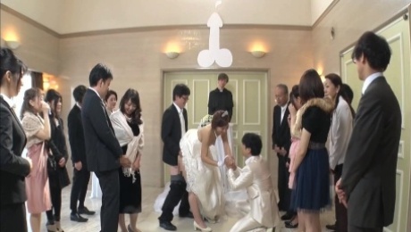 Best man takes bride in japanese wedding 1 - asian